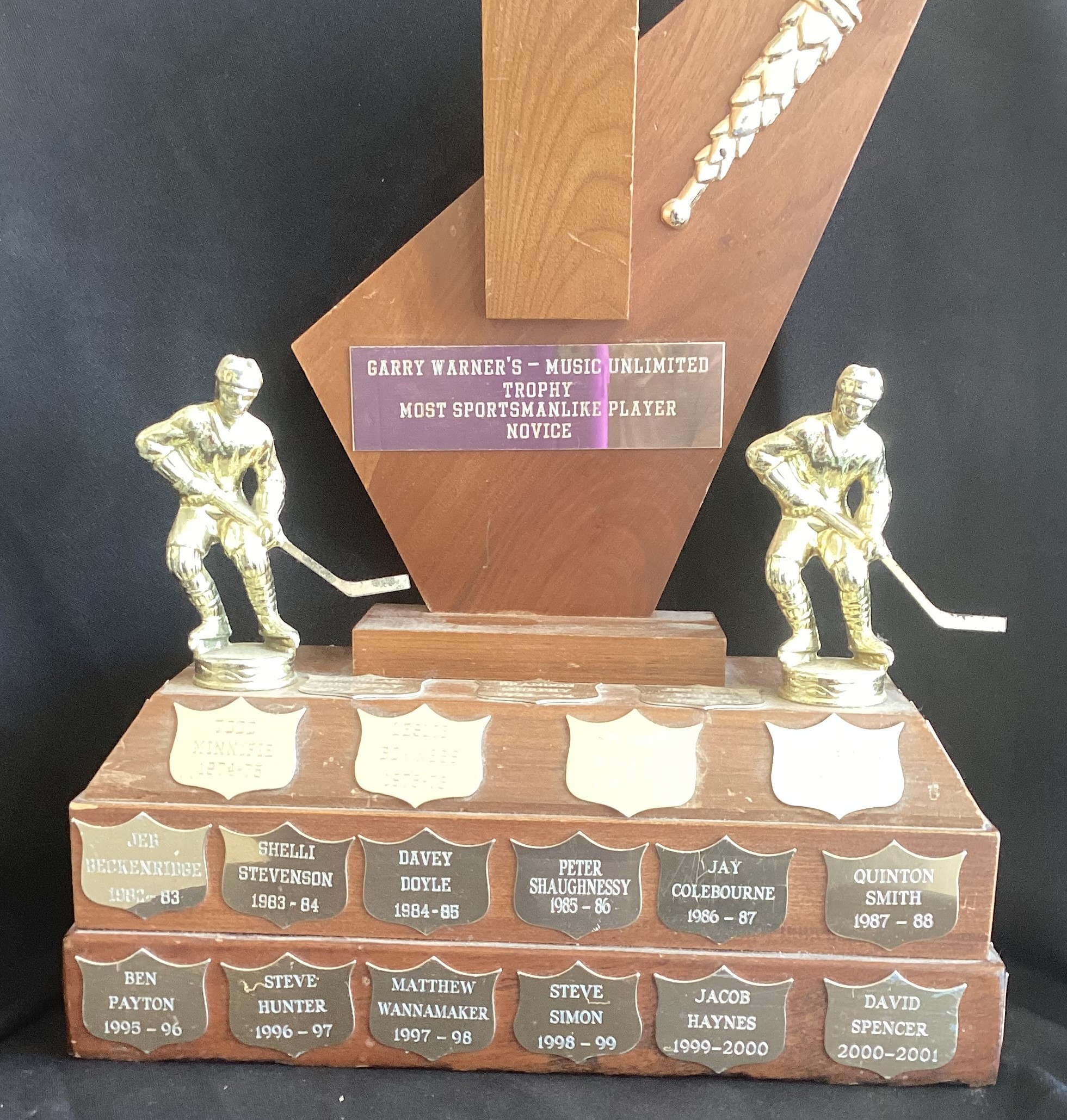 T&P-20 Garry Warner's - Most Sportsmanlike Player - Novice