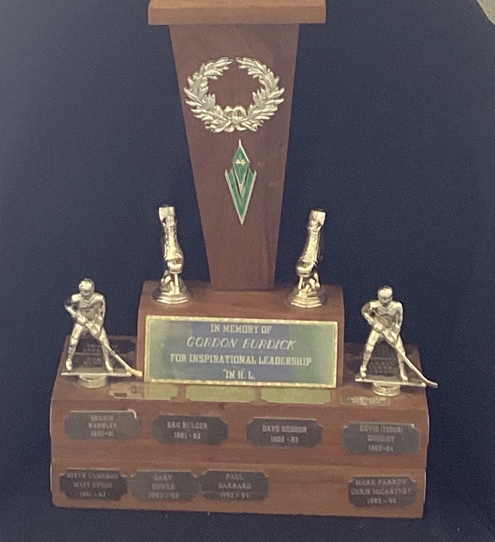 T&P-29 Memory of Gord Burdick - Inspirational Leadership in House League