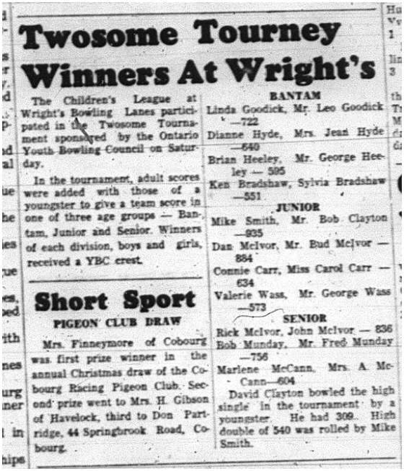 1964-01-01 bowling -Tourney