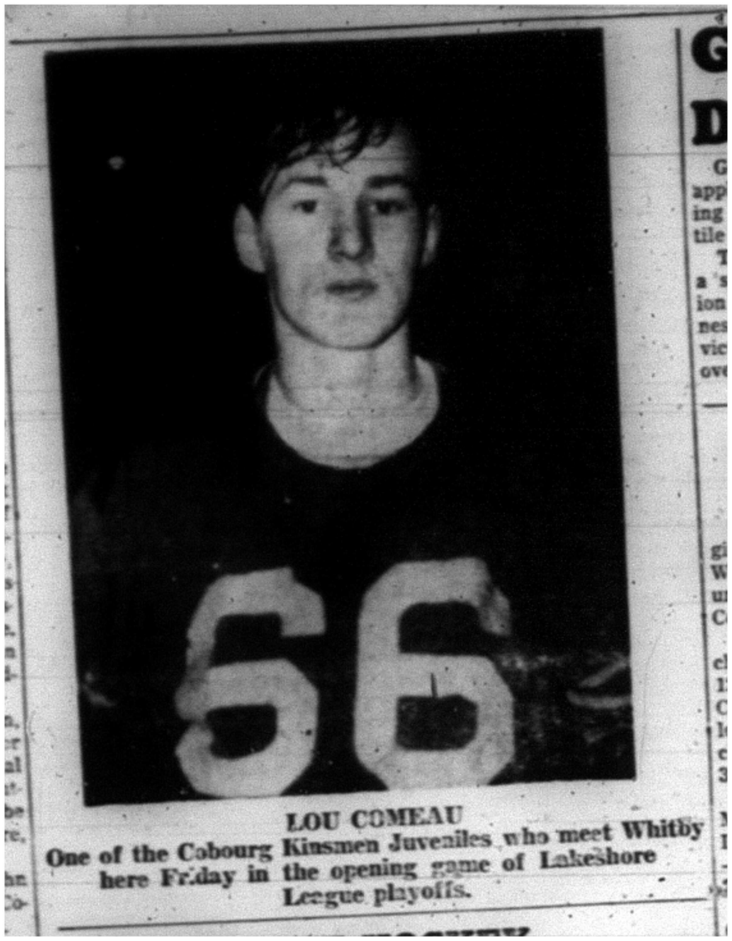 1964-01-22 Hockey -Lou Comeau