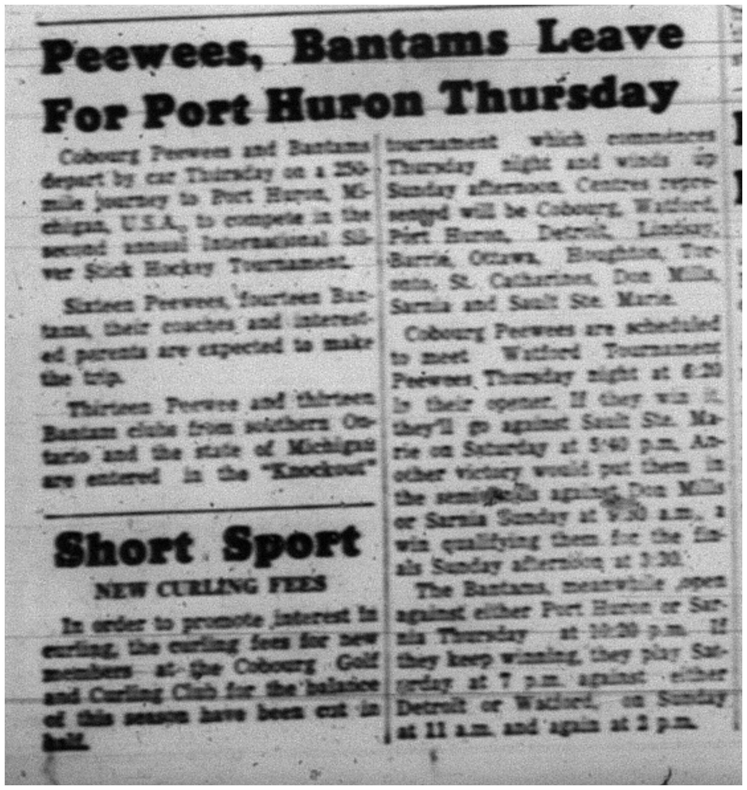 1964-01-29 Hockey -International Silver Stick Tournament