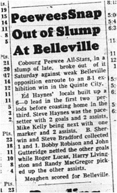 1964-01-29 Hockey -Peewee All-Stars vs. Belleville