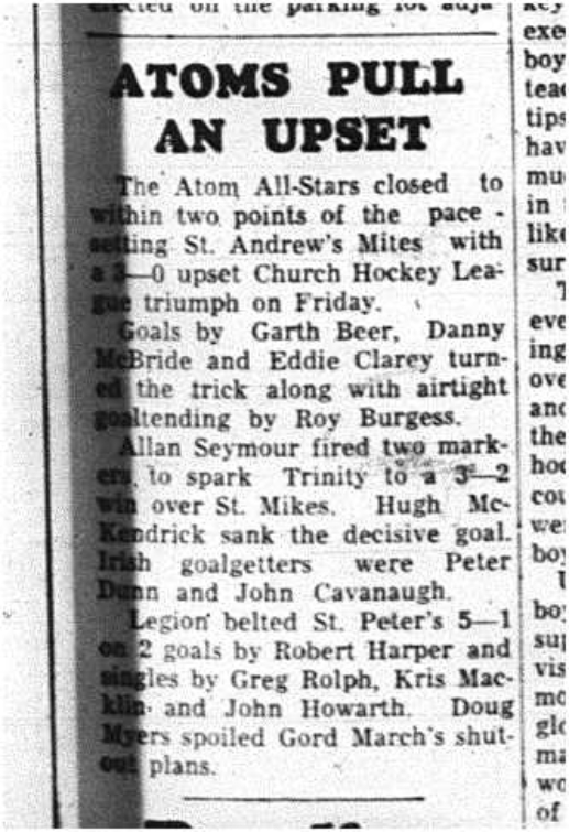 1964-02-05 Hockey -Atom All-Stars vs. St. Andrews Mites -CCHL