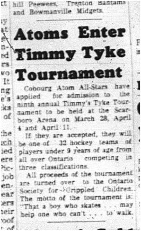 1964-02-12 Hockey -Timmy Tyke Tournament -Atom All-Stars