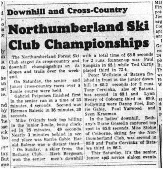 1964-02-19 Skiing -Northumberland Ski Club Championships
