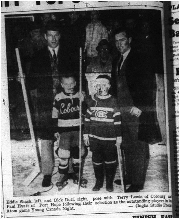 1964-02-26 Hockey -Outstanding players -Young Canada Night -Atom game