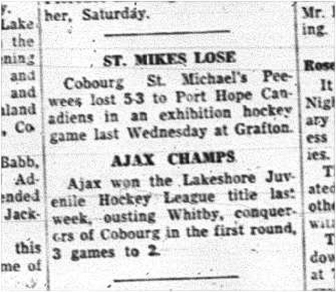 1964-02-26 Hockey -St. Michaels vs. Port Hope exhibition