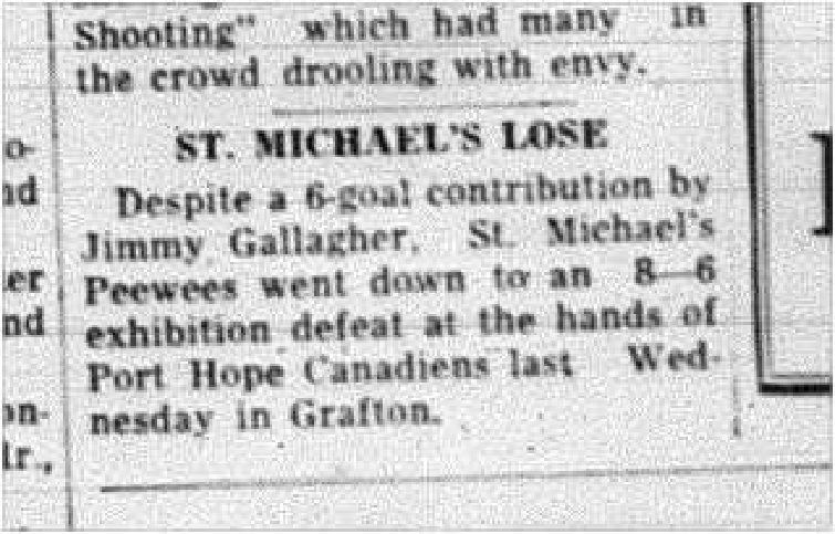 1964-03-04 Hockey -CCHL -St. Michaels vs. Port Hope Canadiens