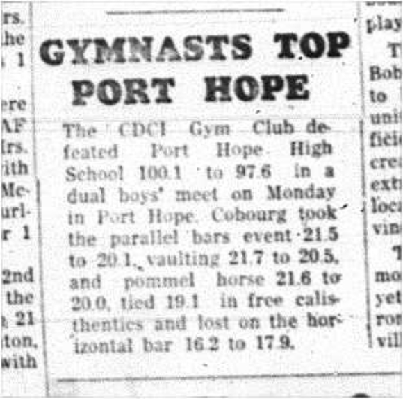 1964-03-04 School -Gymnastics -CDCI Gym Club