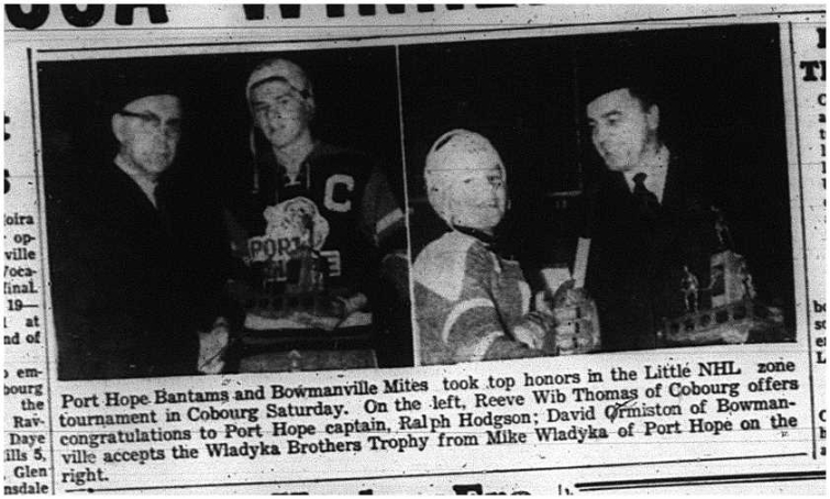 1964-03-11 Hockey -Port Hope Bantams -Bowmanville Mites -Little NHL