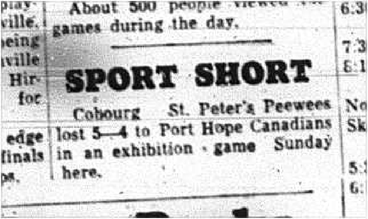1964-03-11 Hockey -Sport Short -St. Peters vs.Port Hope Canadians