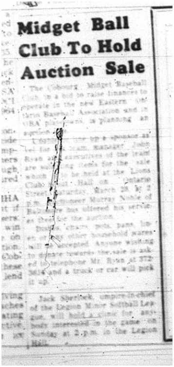 1964-03-18 Baseball -Midget Ball Club