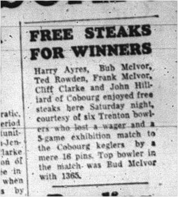 1964-03-18 Bowling -Trenton Bowlers