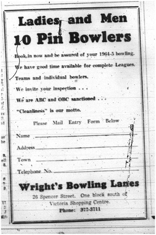 1964-03-25 Bowling -Ladies and Men -10-Pin Bowlers