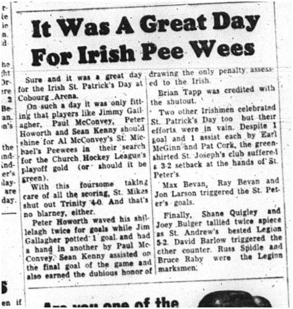 1964-03-25 Hockey -CCHL -St.Patricks day