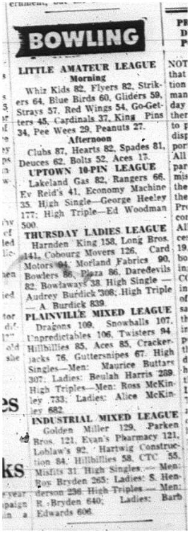 1964-04-01 Bowling -Leagues