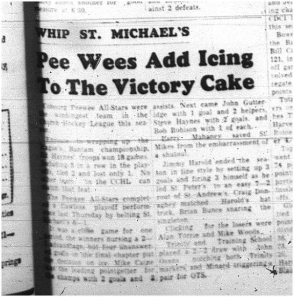 1964-04-01 Hockey -CCHL -Cobourg Peewee All-Stars -St. Michaels