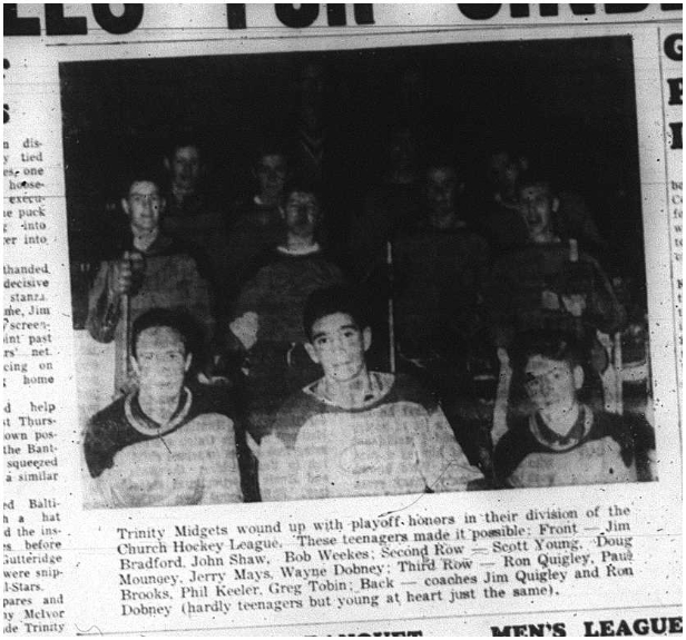 1964-04-08 Hockey -CCHL -Trinity Midgets -Picture