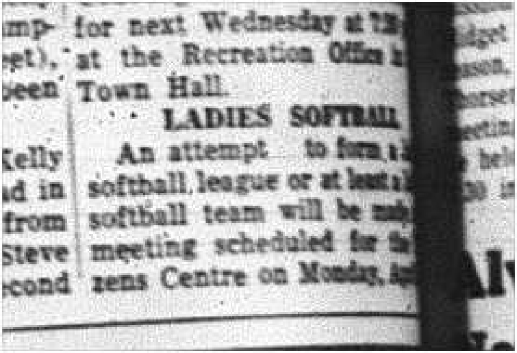 1964-04-08 Softball -Ladies softball