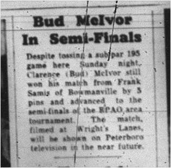 1964-04-15 Bowling -Bud Melvor -Semi Finals -Mens