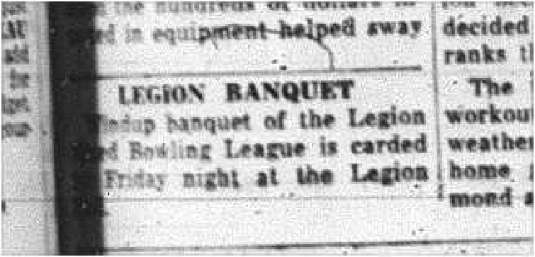 1964-04-15 Bowling -Legion Banquet