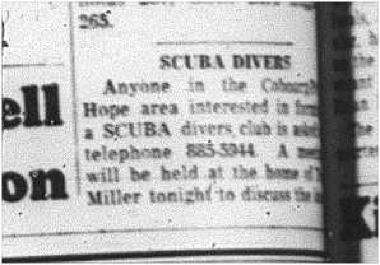 1964-04-15 Diving -Cobourg and Port Hope Scuba Diving Club