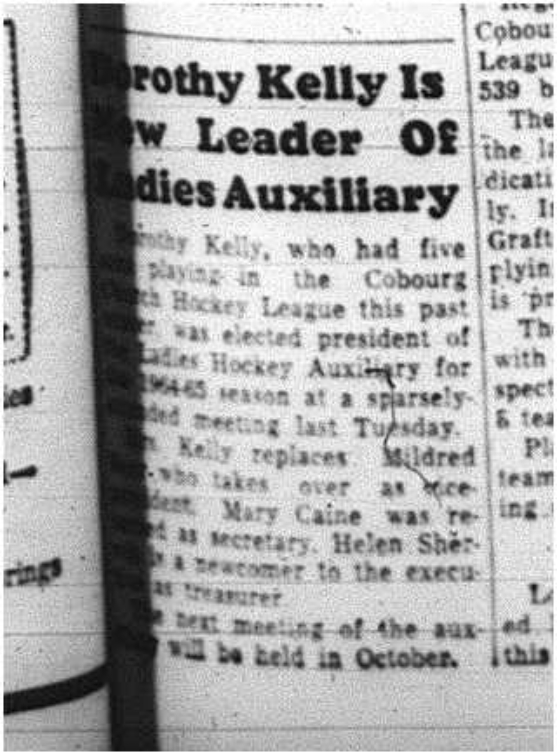 1964-04-22 Hockey - Ladies  - CCHL - Dorothy Kelly