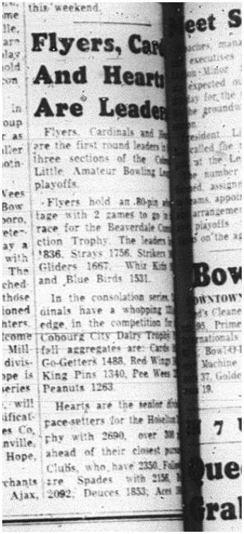 1964-04-29 Bowling - Mixed -Little Amateur League - Playoffs