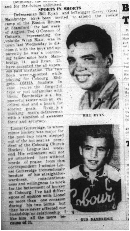 1964-04-29 Hockey - Boys - Gus Bambridge - Bill Ryan - Boston Bruins