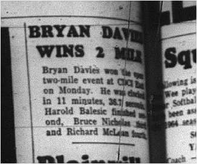 1964-05-06 School - Boys - Track and field - Bryan Davies - CDCI