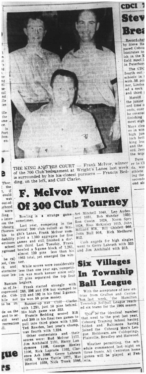 1964-05-20 Bowling - Mens - 300 Club Tourney
