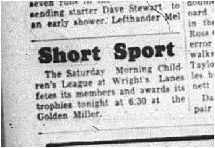 1964-05-20 Bowling - Mixed - Childrens League