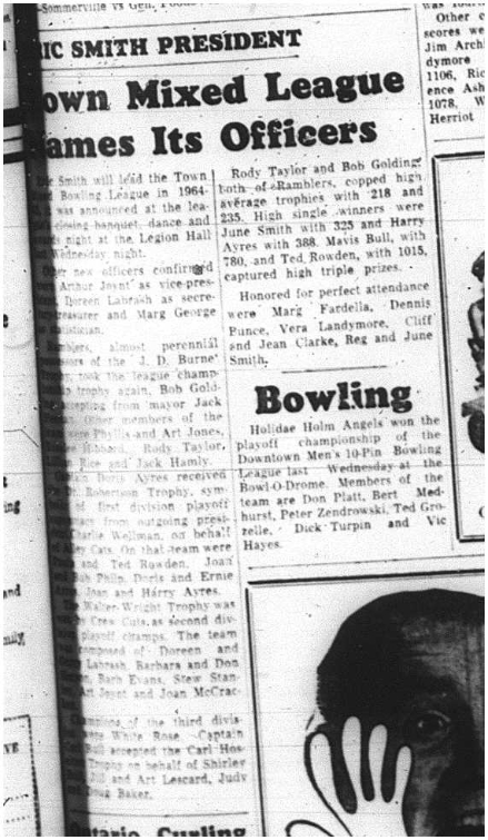 1964-05-20 Bowling - Mixed - Town Mixed League