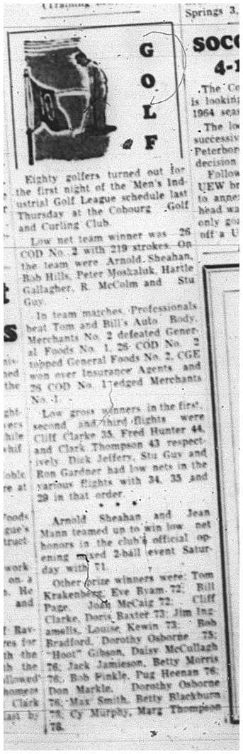 1964-05-27 Golf - Mens - Industrial Golf League