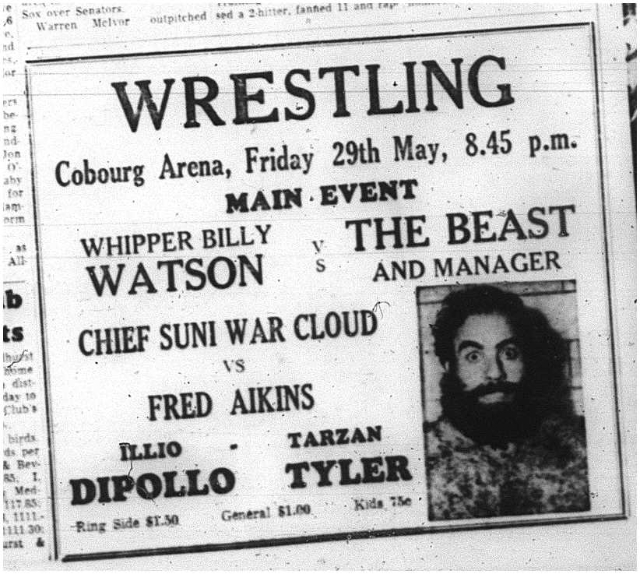 1964-05-27 Wrestling - Mens - Chief Suni War Cloud Vs. Fred Atkins