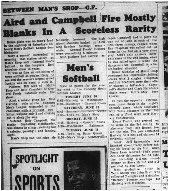 1964-06-10 Softball - Mens - Doubleheader