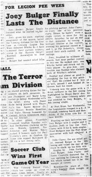 1964-06-24 Baseball - Boys - Legion Peewees