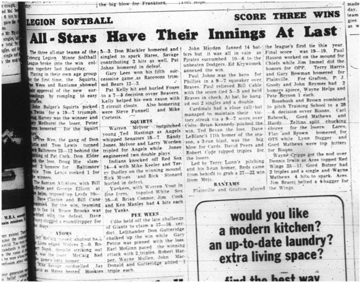 1964-06-24 Softball - Boys - Legion Minor Softball