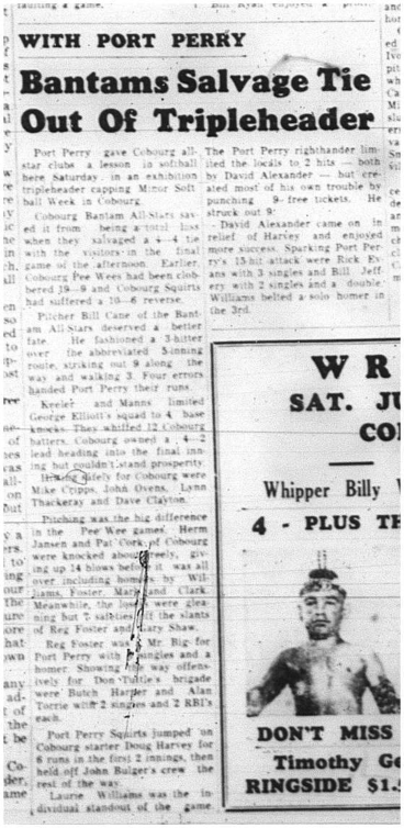 1964-07-01 Softball - Boys - Cobourg Bantam All-Stars