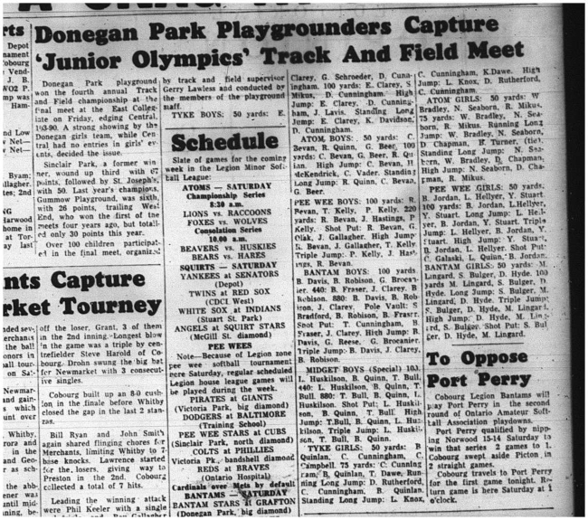 1964-08-19 Track and Field - Mixed -Annual Track and Field Championship