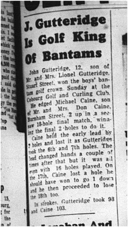 1964-08-26 Golf - Boys - John Gutteridge - Bantam Golf Crown