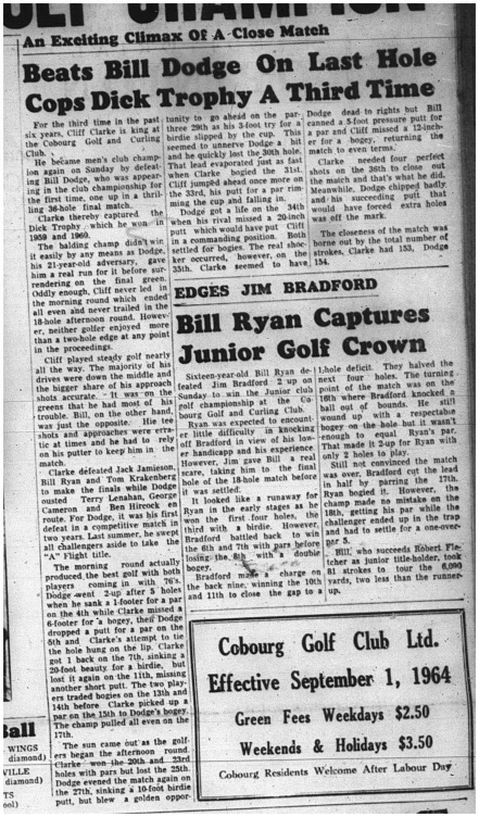 1964-08-26 Golf - Mens - Cliff Clarke Vs. Bill Dodge