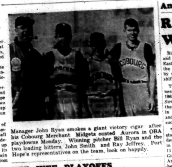 1964-09-09 Softball - Boys - Legion Minor Softball League - Cobourg Merchant Midgets