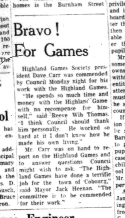1964-09-16 Highland Games - Highland Games Society - Council