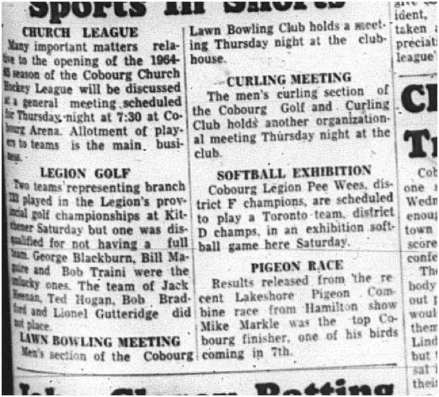 1964-10-07 Lawn Bowling - Mens - Cobourg Lawn Bowling Club - Meeting