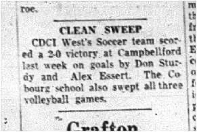 1964-10-14 School - Soccer - Volleyball - CDCI West Vs. Campbellford - Three Volleyball Games