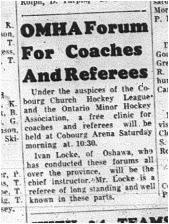 1964-10-28 Hockey - Boys - CCHL - OMHA - Coaches - Referees