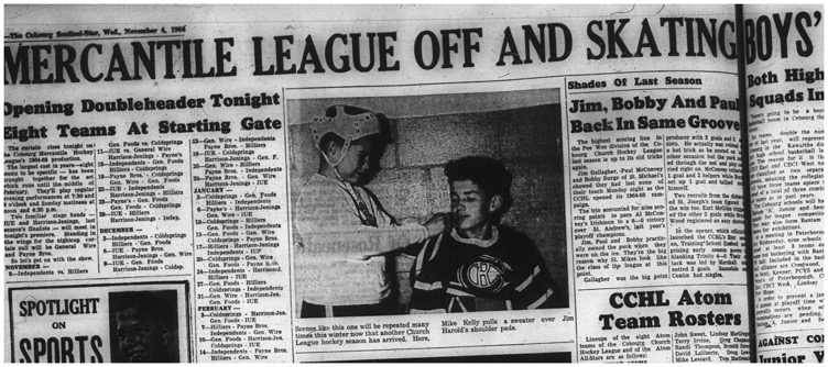 1964-11-04 Hockey - Boys - Cobourg Mercantile Hockey League - Opening Doubleheader