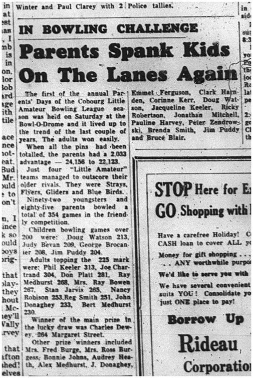 1964-12-02 Bowling - Mixed- Little Amateur League