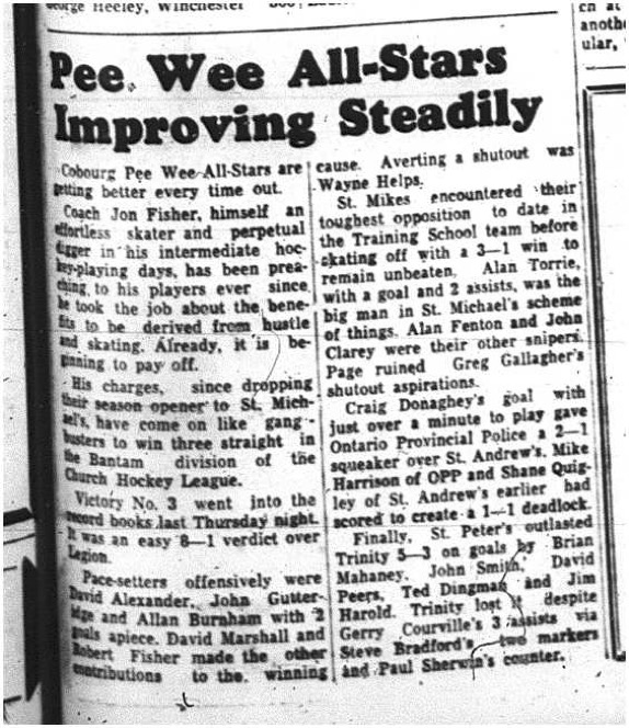 1964-12-02 Hockey - Boys - CCHL - Peewee All-Stars